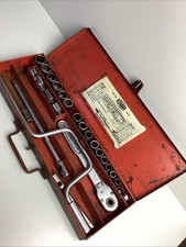 Britool No 40A Hexagon Drive Whitworth, AF Size Socket Set, Vintage, Collectable