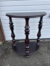 Vintage mahogany hall console - hall,