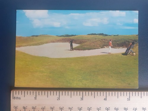Vintage golf postcard - vintage, st