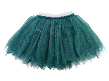 Tutu Skirt Girls Green Shiny Sparkly  Elastic Waist Age 3 4 Years Lulurain