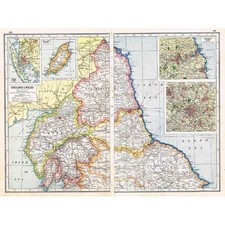 Antique Map 1920 - England and