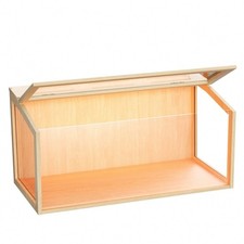 Soild Wood Hamster Cage Rabbit Hedgehog Hutch Indoor Enclosure Pet Clear Carrier