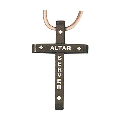 Altar servers cross - servers, wooden