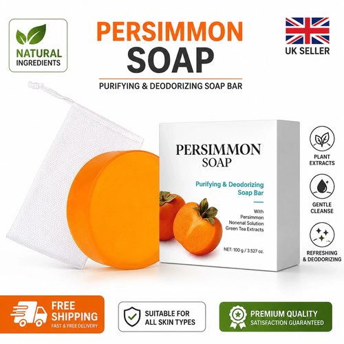 Persimmon soap bar for body - soap,