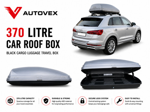 Grey 370 litre car - car, top