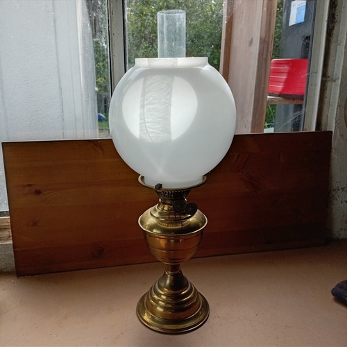 Antique brass oil - brass, lamp