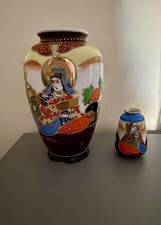 Satsuma Ware 2 Vases/ Pots No