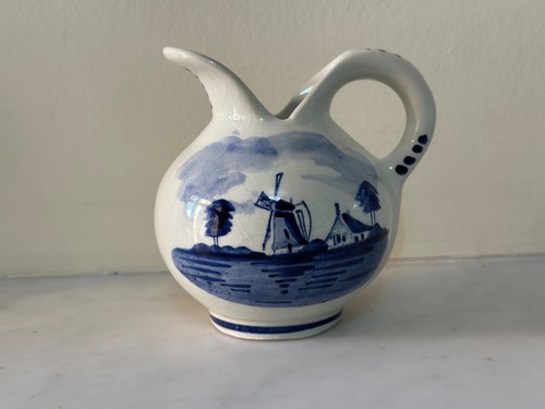 Delft ceramic creamer - delft, hand