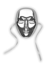 10 Silver Masquerade Face