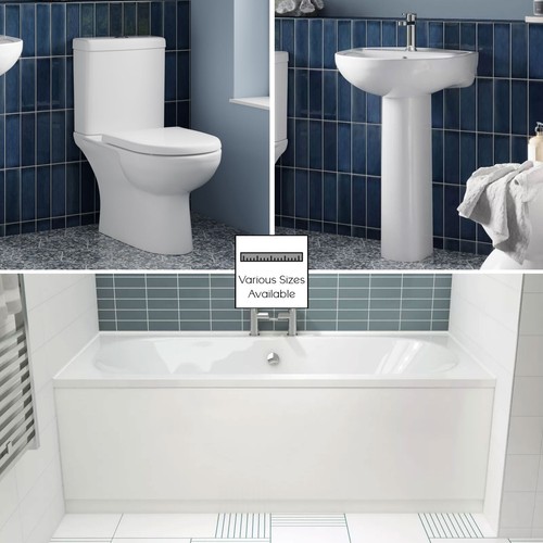 Double ended bathroom suite - double,