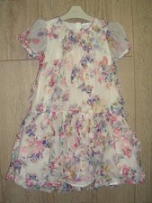 Next Girls Cream Floral Print