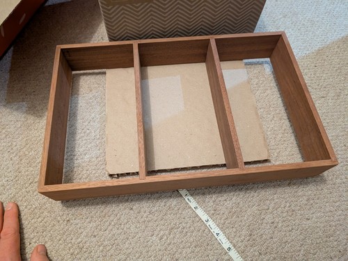 Wooden display shelf draw - wooden,