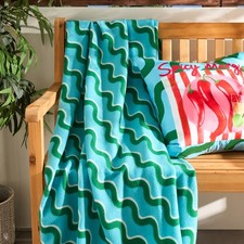 OHS Swirl Print Throw Soft