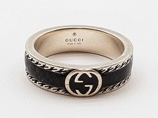 Gucci Gg Black Enamel 0.925