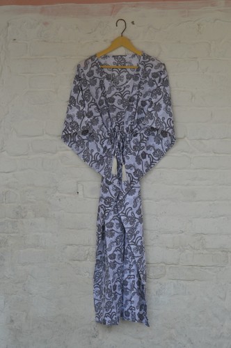 New floral hand printed long - printed,