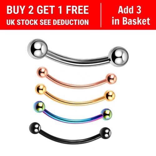 Curved banana barbell - banana,