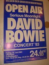 DAVID BOWIE  rare "Serious Moonlight" Offenbach sticker 24 June 1983, mint