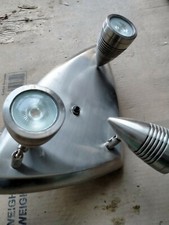  3 Bar Spotlight Modern Ceiling Wall Light Silver  