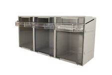Rhino Tilt Bins - Van Storage Clear View Small Parts Box for Garage Shed Wall 