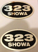 HONDA CB450K CB500 CB500K CL450K  SHOWA REAR SHOCK ABSORBER DECALS X 2