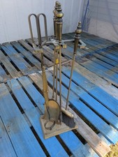 1970's Vintage Brass Fireplace