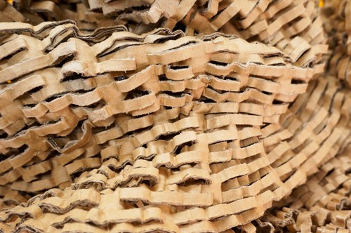Shredded cardboard recycled - shredded,