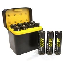 Rechargeable Li-ion Batteries AA 8-Pack with Charger, 3600Mwh High Capacity 1.5V