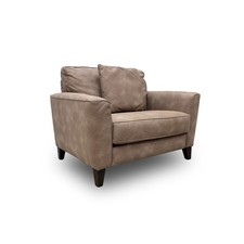 Furniture Village 'Brondby' Bfa-Bey-R06 Brown Suede Cuddle Chair RRP £795 NEW