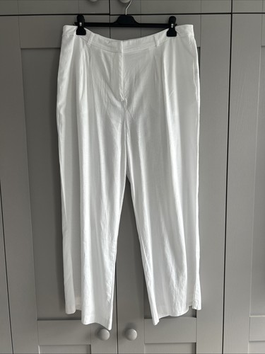 Linen wide leg - -,