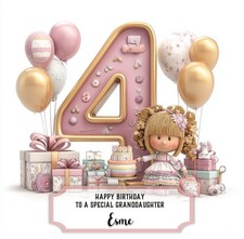 4th Birthday Card For Little