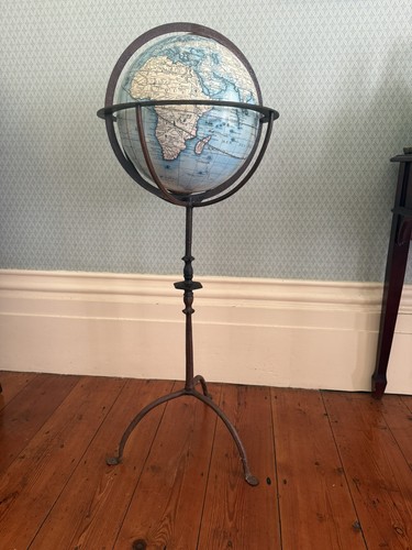Vintage french floor globe - french,