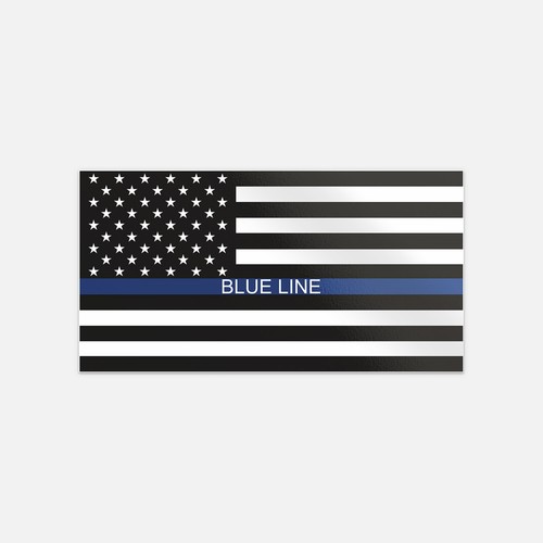 Thin blue line - blue, flag