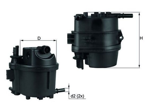 Mahle 779 fuel filter - fuel,