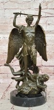 Real Bronze Archangel Saint