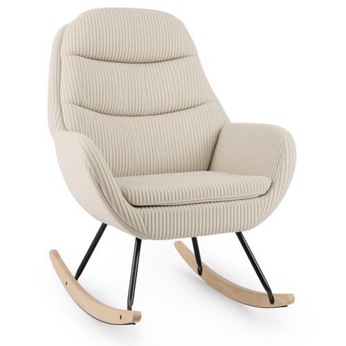 Costway upholstered rocking - costway,
