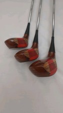 Vintage ALDRIDGE HB & S PINSEEKER PRO MODEL WOOD SET, 1,3 and 5 Golf Clubs