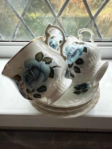 Vintage mayfair blue roses - mayfair,