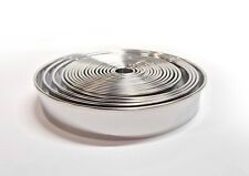 Extra large 19 Piece Bright Steel Pastry Cutters. 17.5cm/ 7in to 2cm/ ¾in.