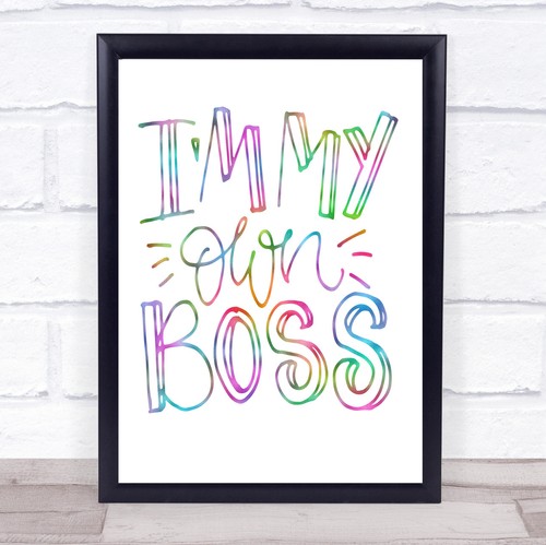 Own boss rainbow quote - my,