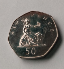1977 PROOF 50p BRITANNIA large