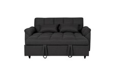 2 Seater Sofa Bed In Black