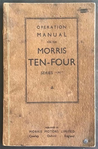 Morris ten four series - series, car