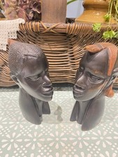 Vintage wooden african - vintage,