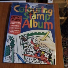  stamp album with mix  stamps