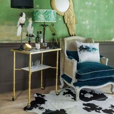 Graham and Green Gold Bamboo Bar Cart