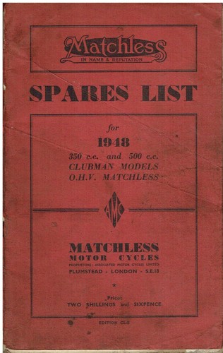 Matchless 350cc g3l - g3l, 500cc