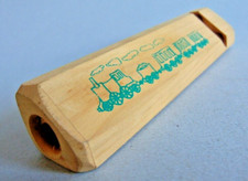 Wooden 1992 three tone THE CHUFT Steam Train Whistle Sounds Like The Real Thing