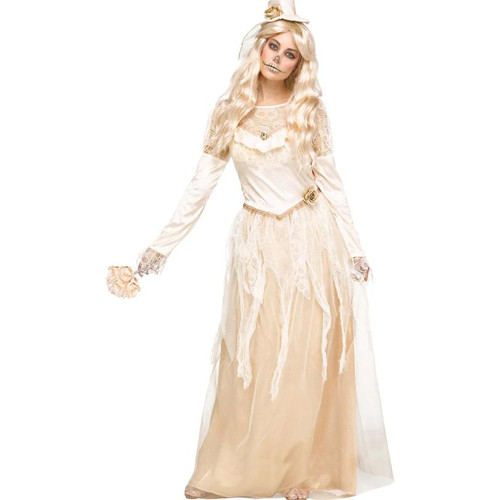 Womens victorian bride costume - womens,