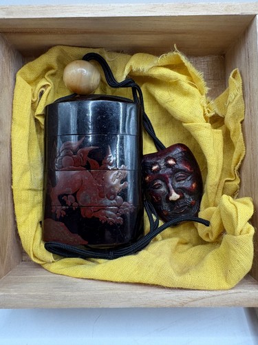 Antique japanese inro mask - japanese,