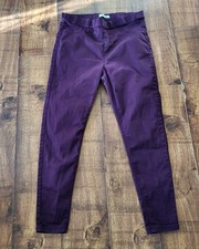 M&S Ladies Jeggings, medium plum colour size 14 long, high rise